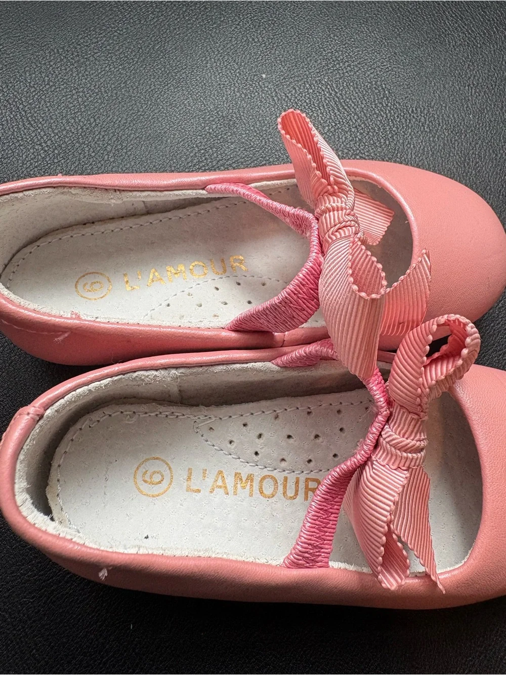 Girls Pink Bow Mary Jane Dress Shoes